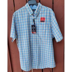 Ralph Lauren CHAPS Ultimate Temp Control Short Sleeve Casual/Dress Shirt XL NEW